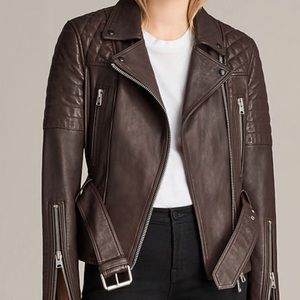 Brand new allsaints leather jacket size 6